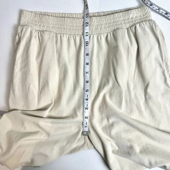 Women's Zara Cotton Jogger Pants Beige Size Medium - Picture 9 of 12